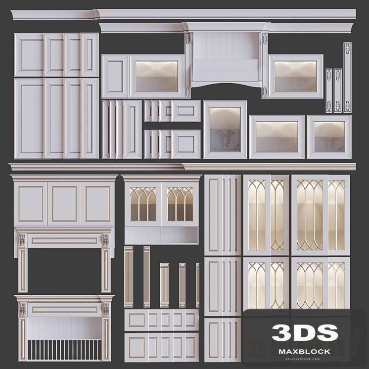 Classic kitchen facades