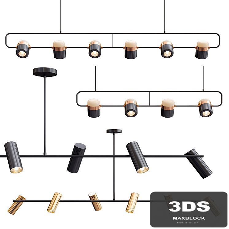Obie Diner & Ling PL6 Linear Suspension Light