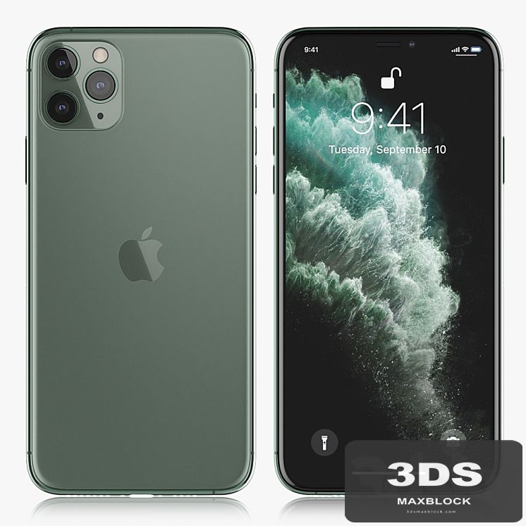 Apple iPhone 11 pro MAX Midnight Green