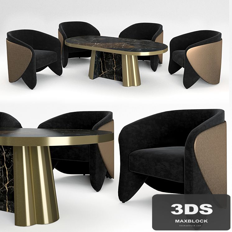 Koket Denise chair Decodiva table