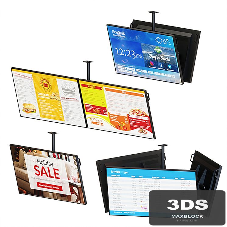 Ceiling Mount Information Displays