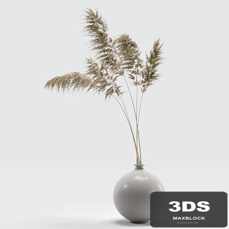 Vase with dried flowers 0002