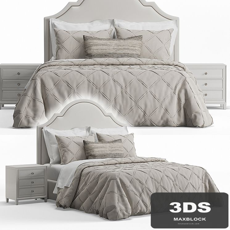 Basset Barcelona Bonnet Headboard Bed