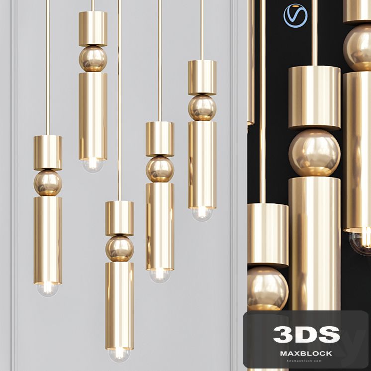 Fulcrum by Lee Broom Brass