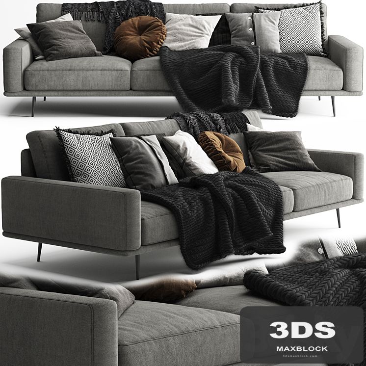 BoConcept Carlton Sofa 3 Seats - Scandinavian Set