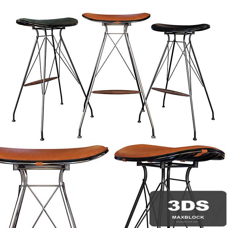 Wire Bar Stool by Overgaard & Dyrman