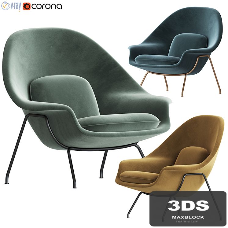 Knoll saarinen womb chair