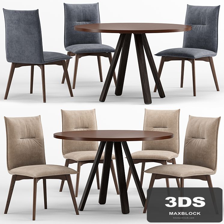 Stecco cocktail table and Maya chair - connubia calligaris