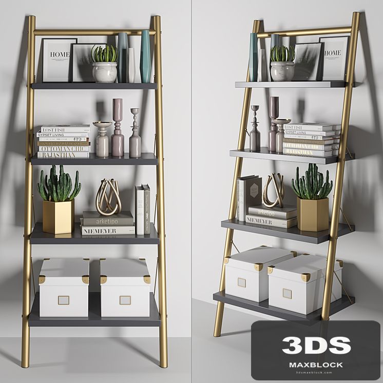 Bookcase Decor Set 1