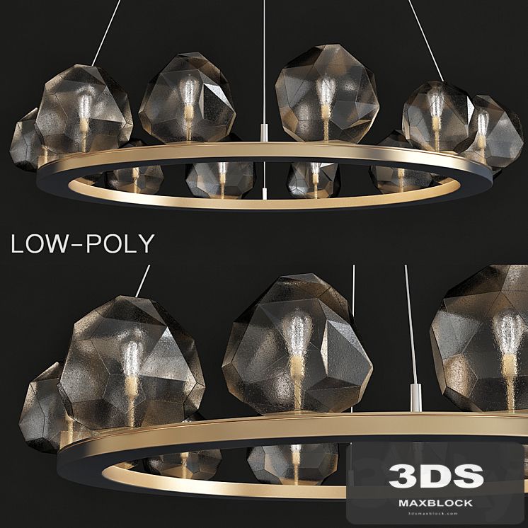 Gem Ring Single Tier Chandelier