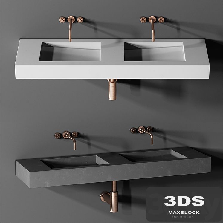 Sink Kast Flor Double Basin