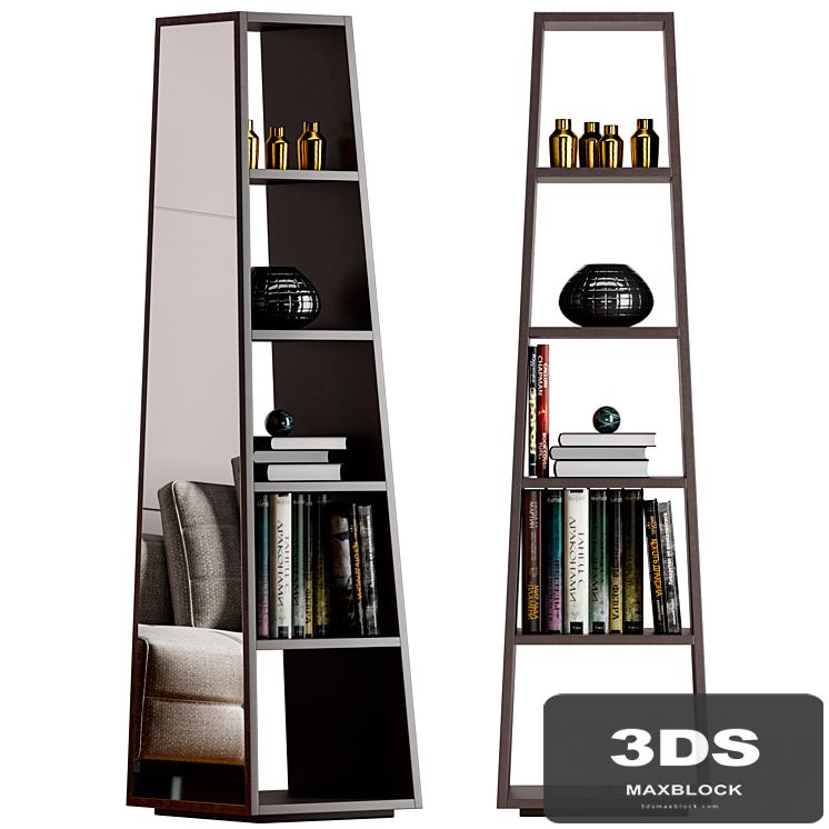 Minotti Archipenko Mirror Bookcase