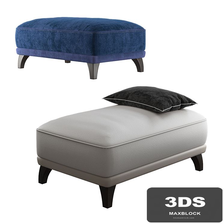 Danetti LEATHER OTTOMAN
