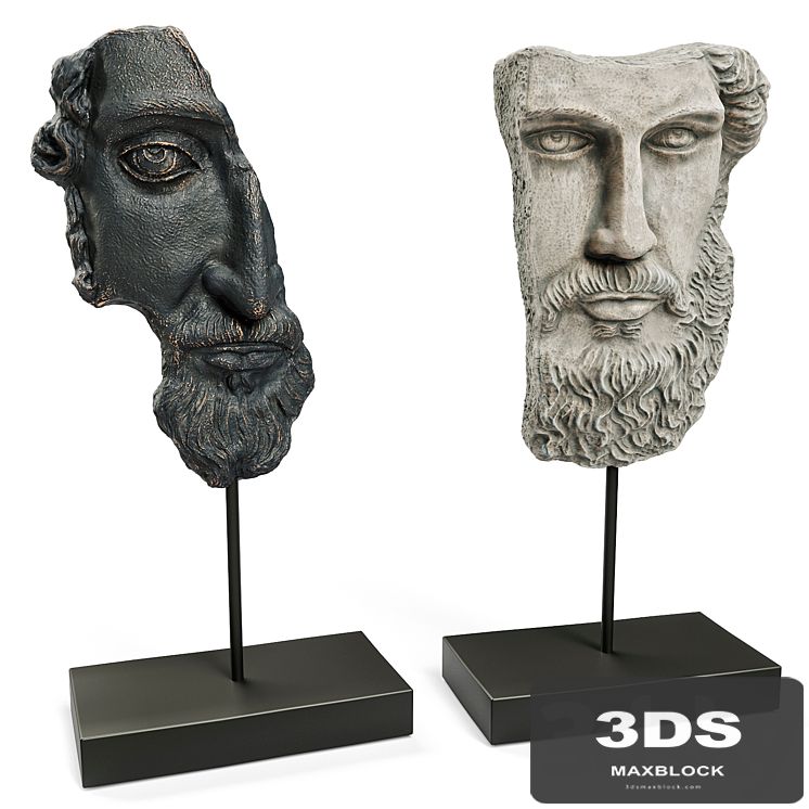 ANCIENT GREEK SCULPTURE POSEIDON and ZEUS