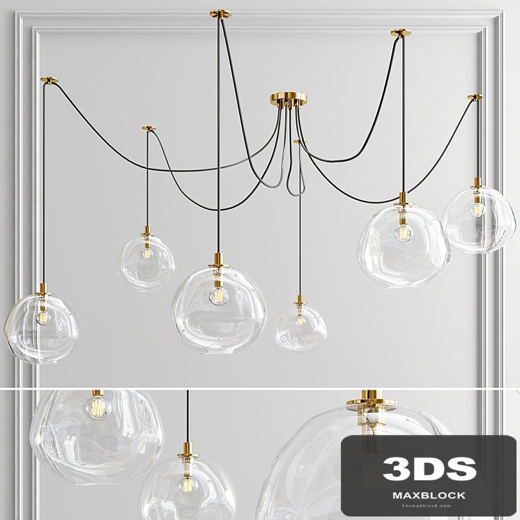 Molten spider chandelier