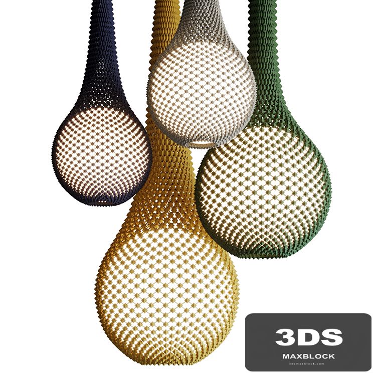 Pendant lamp Ariel Zuckerman KNITTED LED pendant lamp