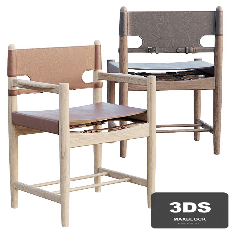 AVE Spanish Dining Armchair 3237 by Borge Mogensen