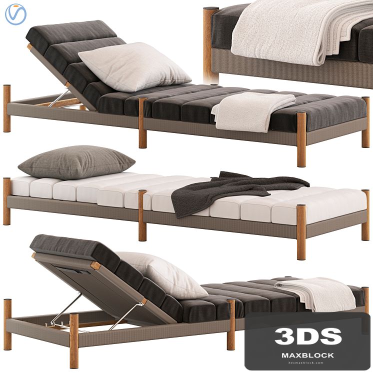 Coco Republic Architect Outdoor Sunlounge