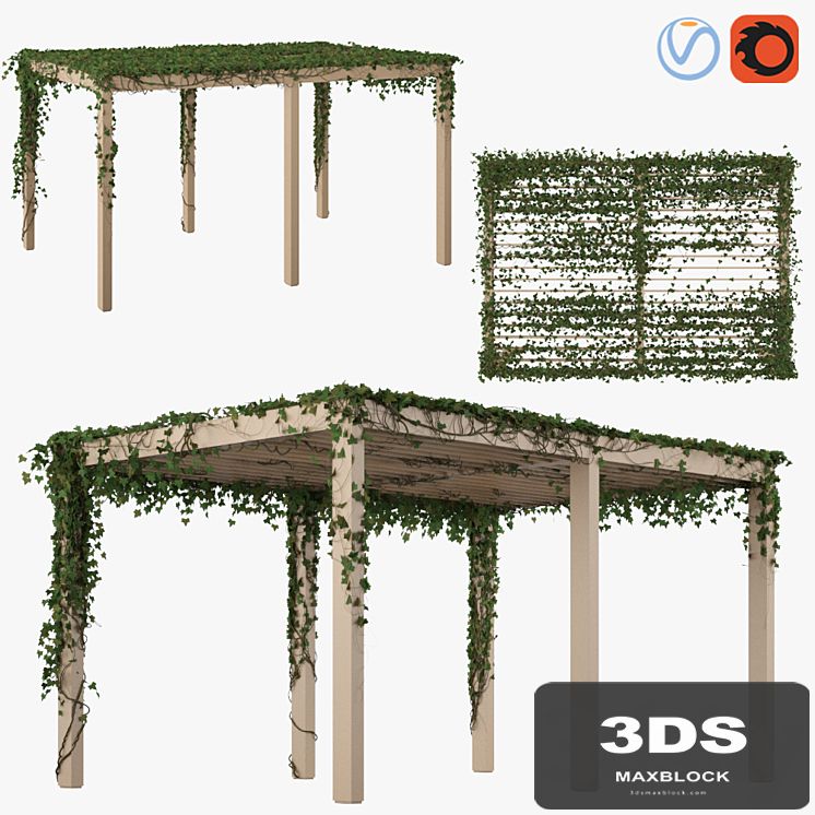 Pergola with Ivy v2