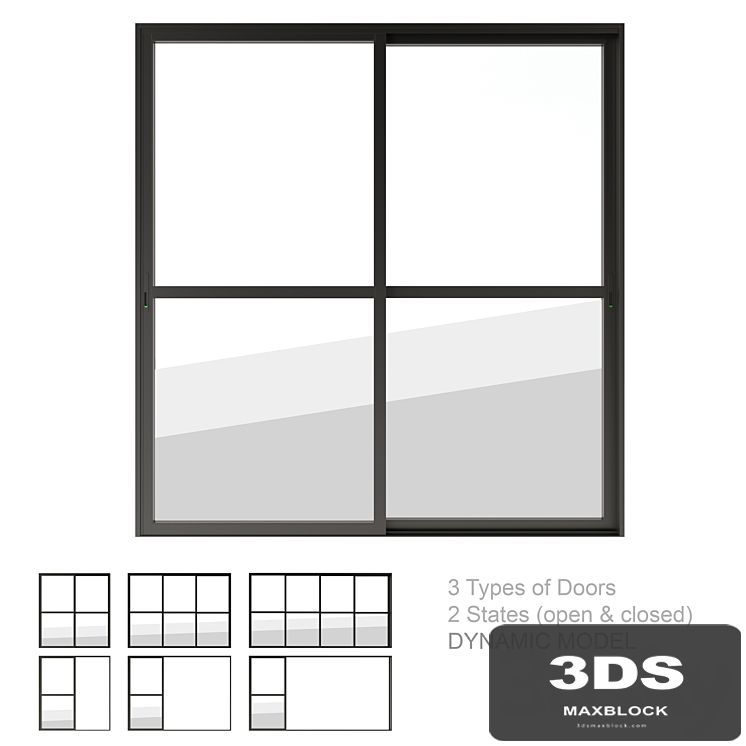 Dynamic Sliding Doors Set 03