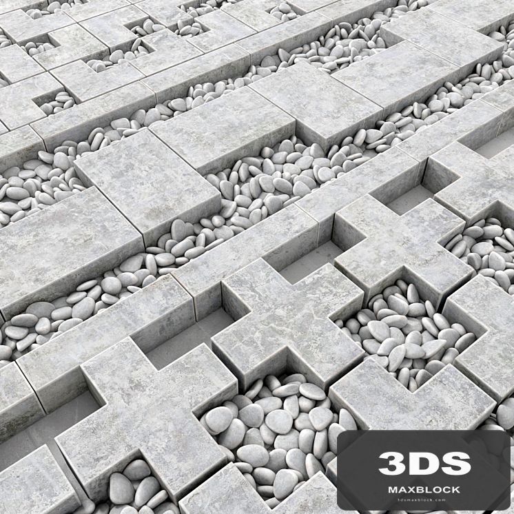 Concrete border construction