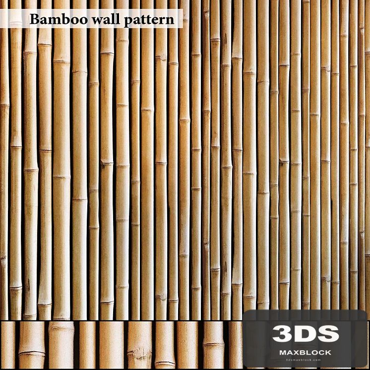 Bamboo wall seamless