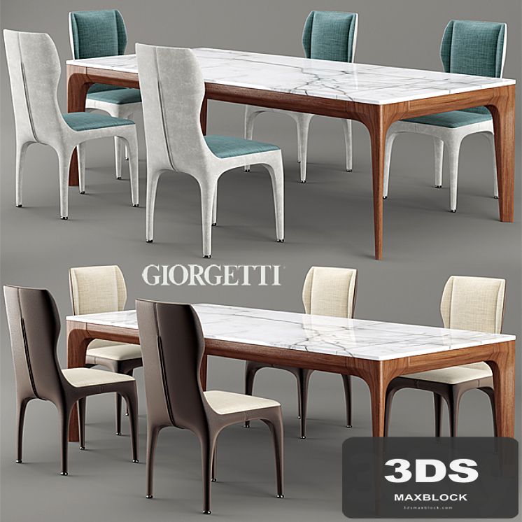 Chair and table giorgetti TICHE