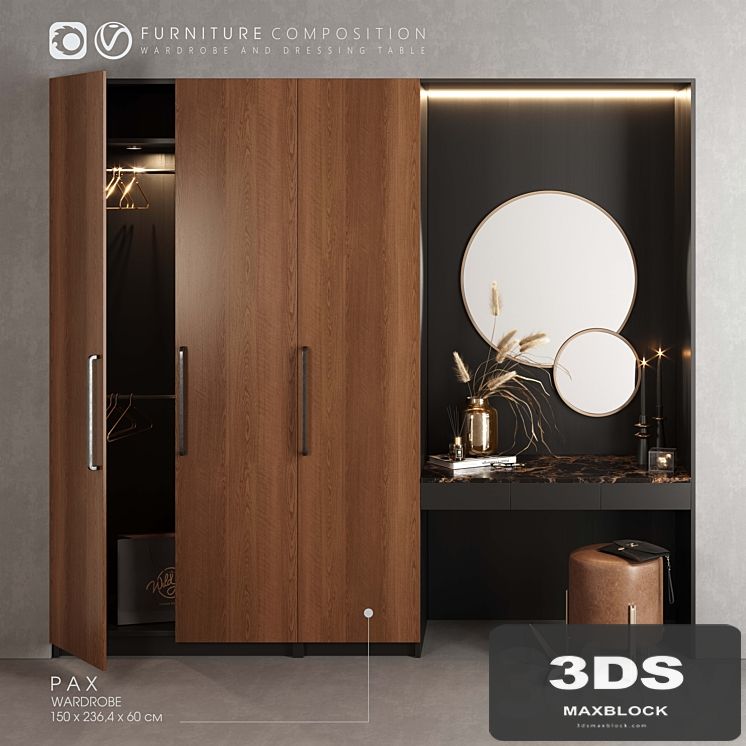 Furniture composition for bedroom