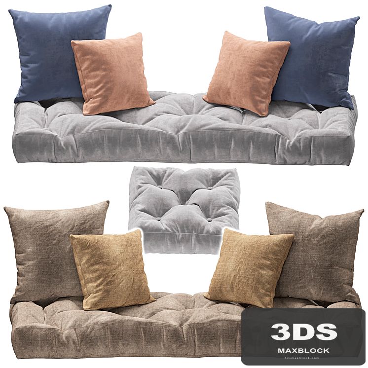 Seat pillow set 3