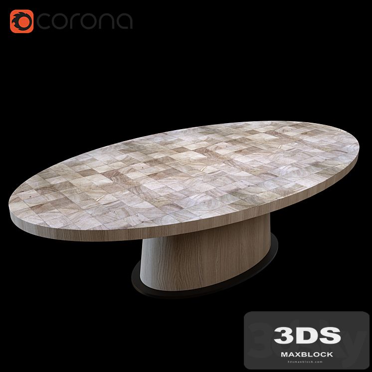 Van Rossum KOPS OVAL TABLE