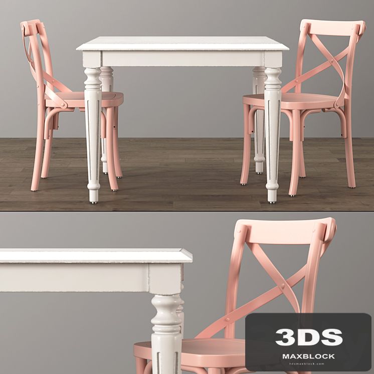 FRENCH EMPIRE SQUARE PLAY TABLE