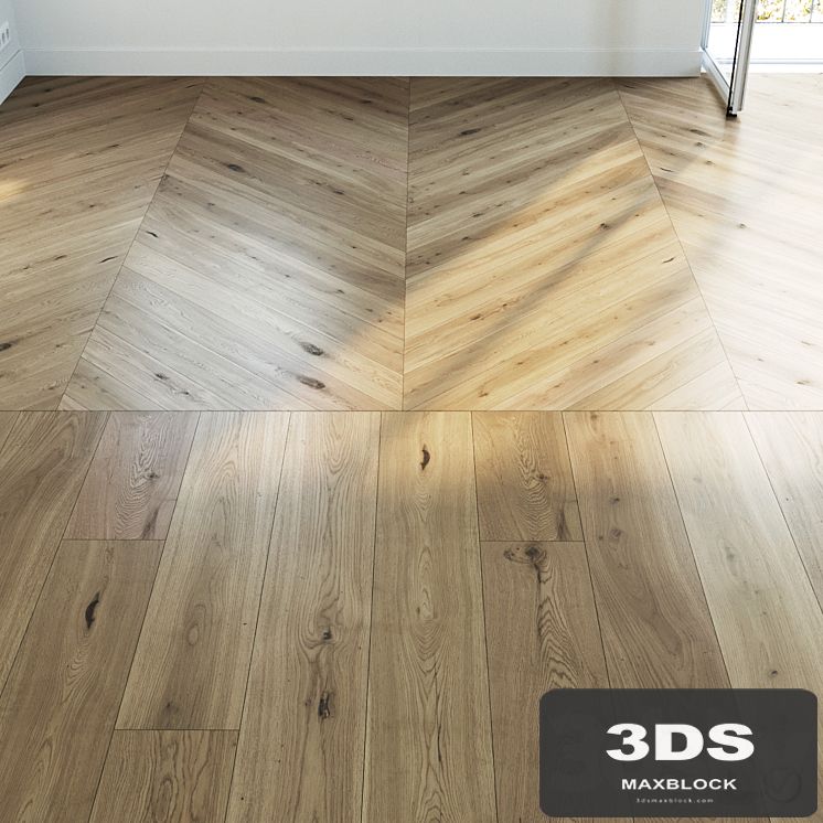 Parquet set 01 / Natural Oak / 2 types