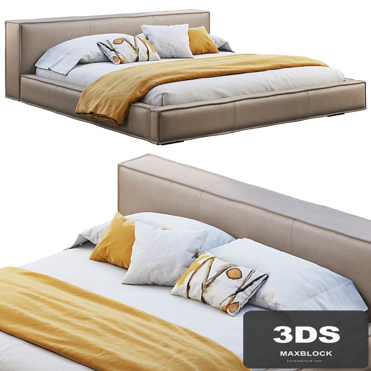 Queen Loft Leather Bed