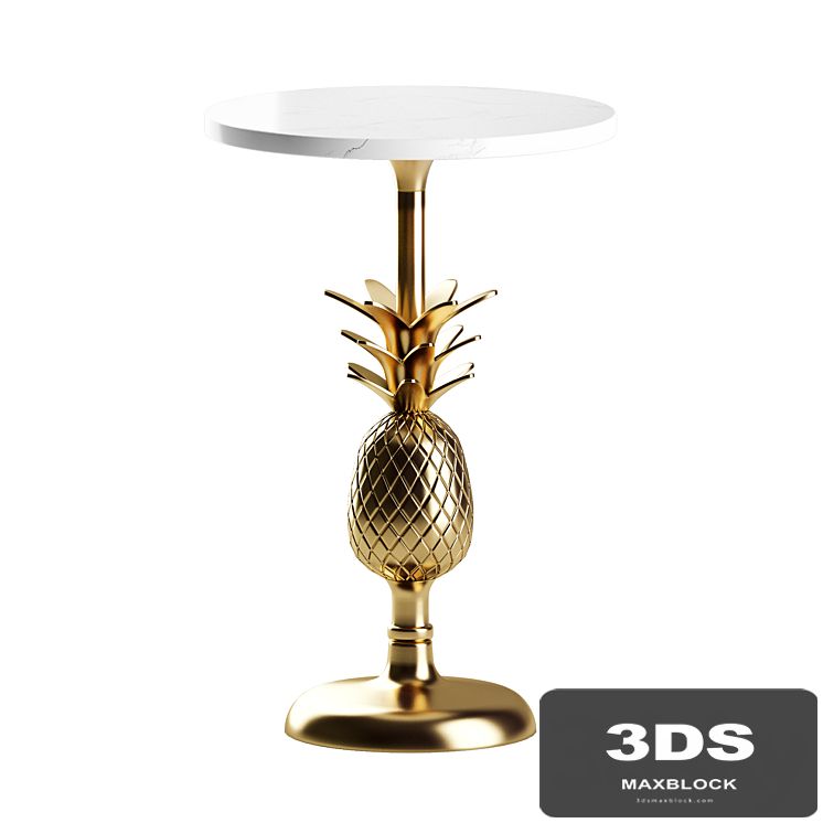 Pineapple Pedestal Side Table by Anthropologie