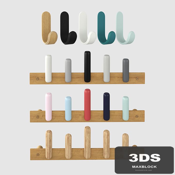 Curve Hook and Wall Hanger Play Coat
