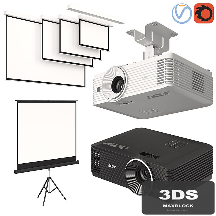 Projector Acer with Screens Set