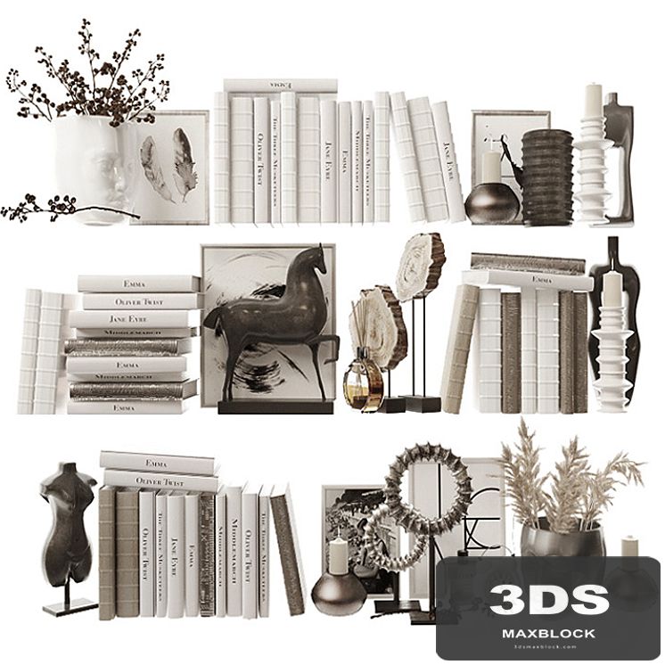 Decorative set for filling shelves 5