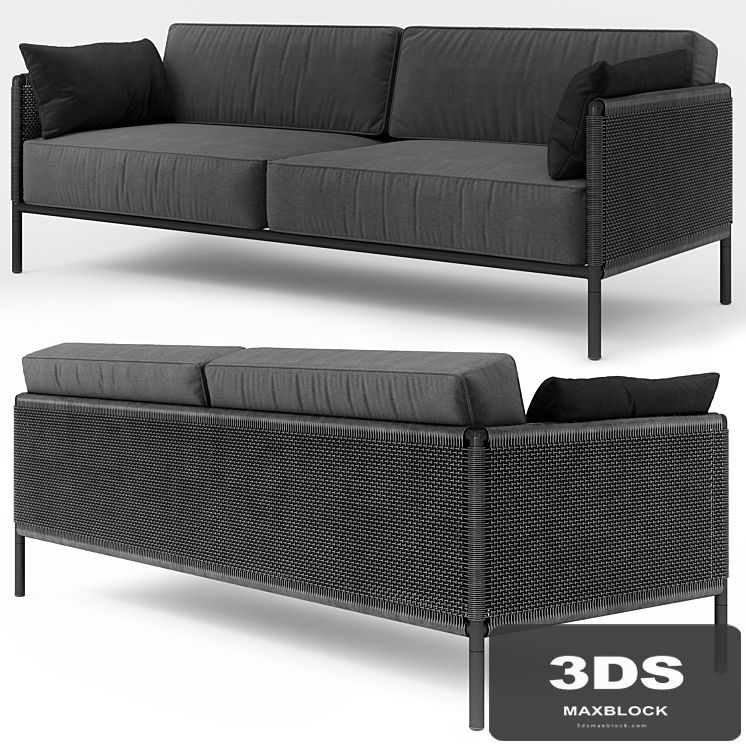 Encore Modern Garden 3 Seater Lounge Sofa