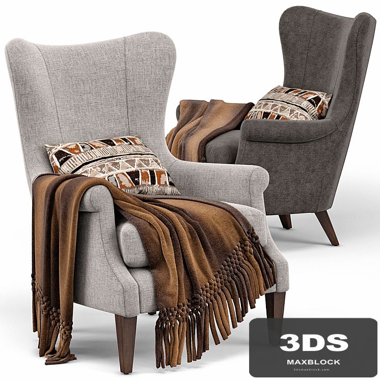 Champlain Wingback Upholstered Armchair