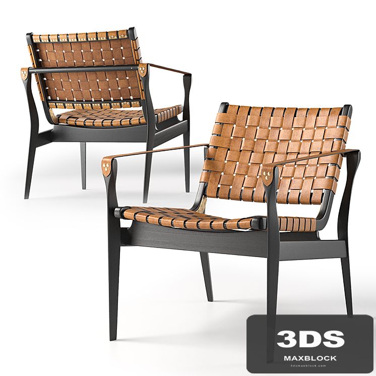 Safavieh Dilan Leather Safari Chair