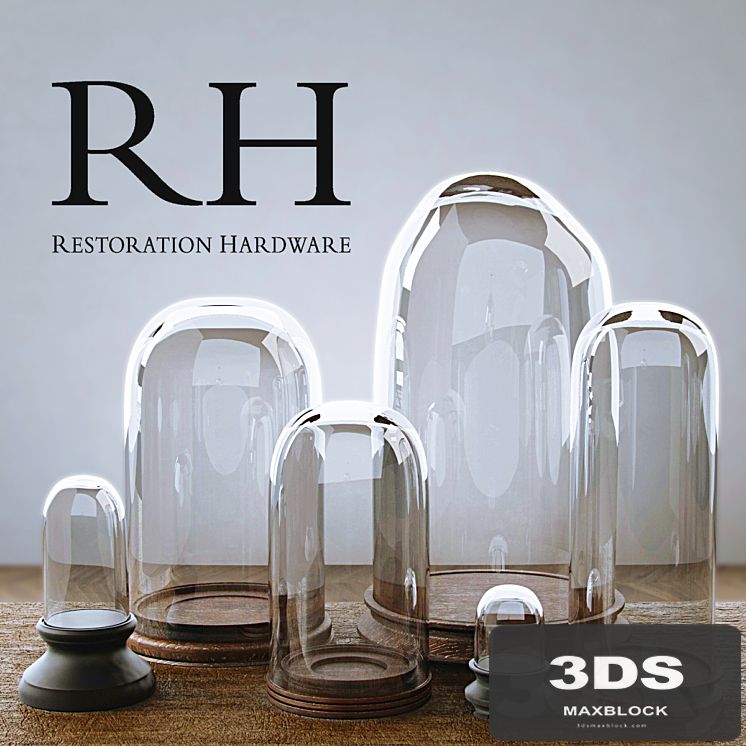 RH PETITE GLASS CLOCHE COLLECTION