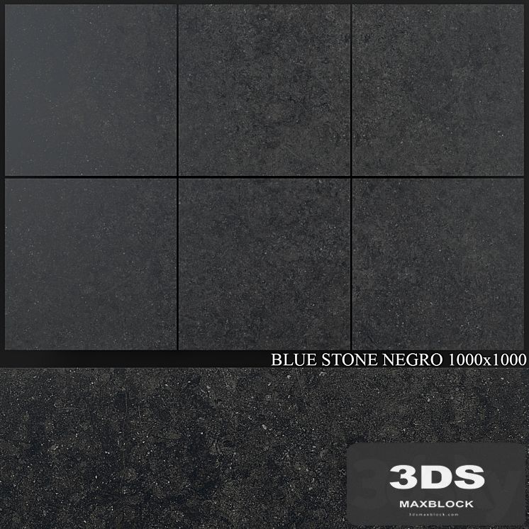Grespania Coverlam Blue Stone Negro 1000x1000