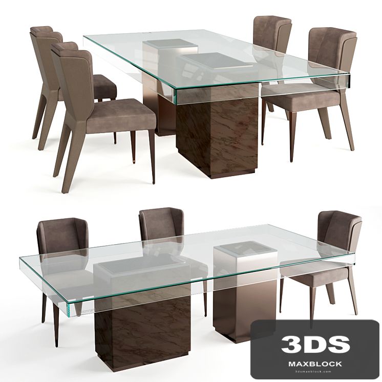 Visionnaire Cabiria chair Marty table