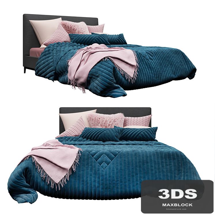 Minotti Andersen bed and Adairs bedding