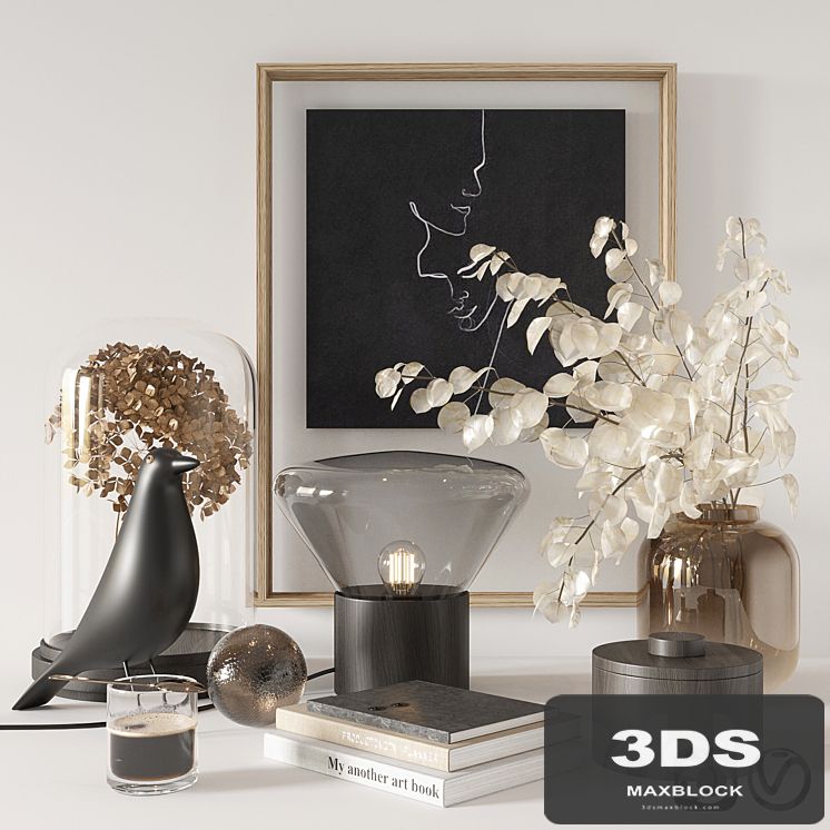 Black decorative set