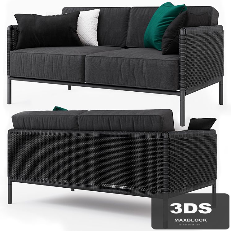 Encore Modern Garden 2-seater sofa