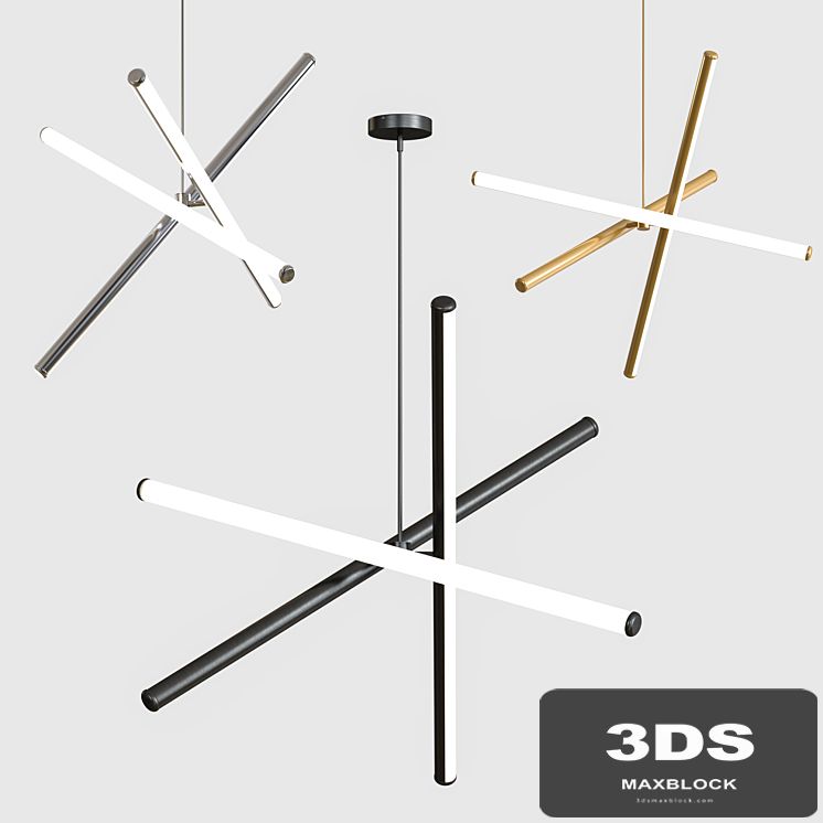 West Elm Light Rods LED Chandelier