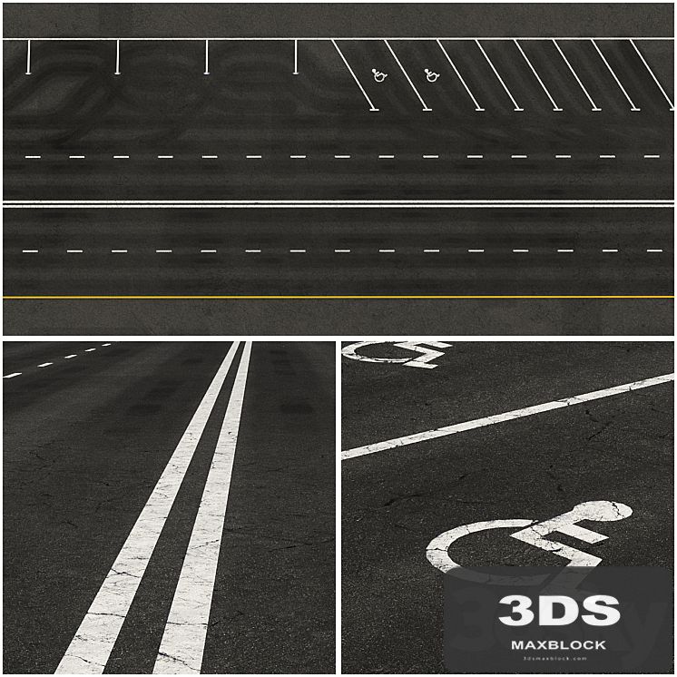 Marked asphalt