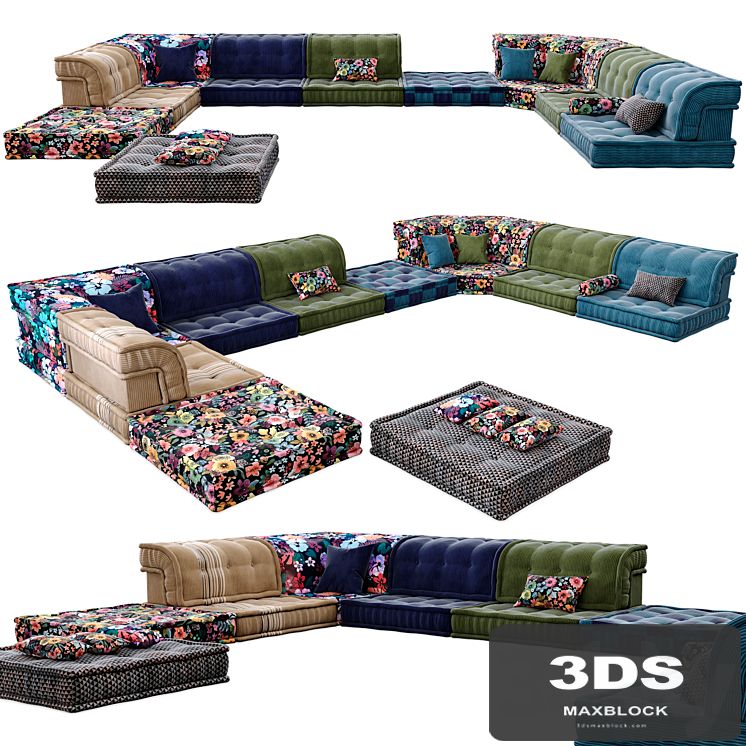 Roche Bobois Mah Jong Sofa