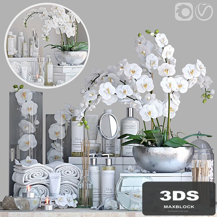 Decorative set for the bathroom